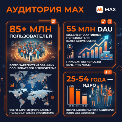 Аудитория MAX: кто пользуется мессенджером в 2026 году