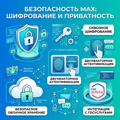 Безопасность MAX: шифрование, приватность, Госуслуги