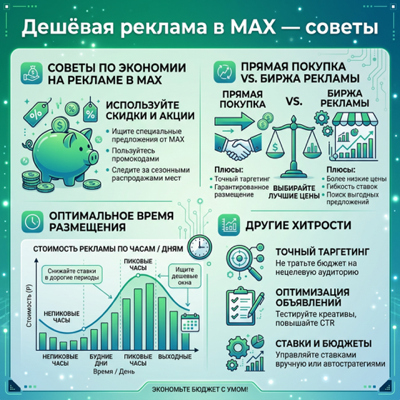Где купить рекламу в MAX дёшево: советы по экономии