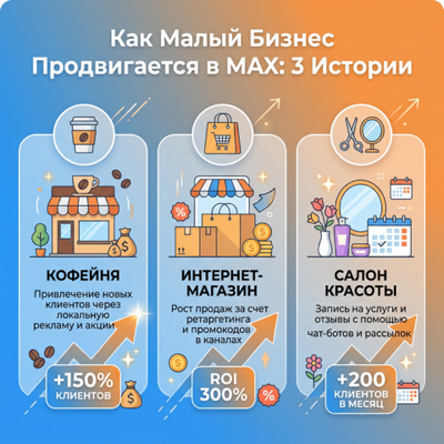 Как малый бизнес продвигается в MAX: 3 истории