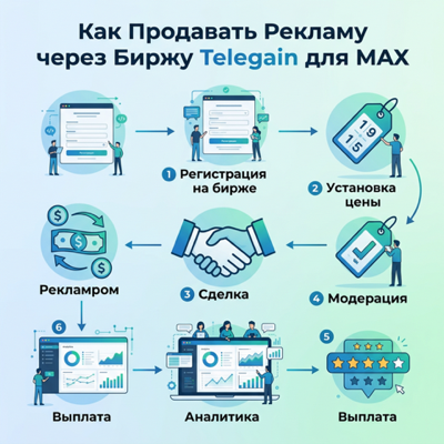 Как продавать рекламу через биржу Telega.in для MAX