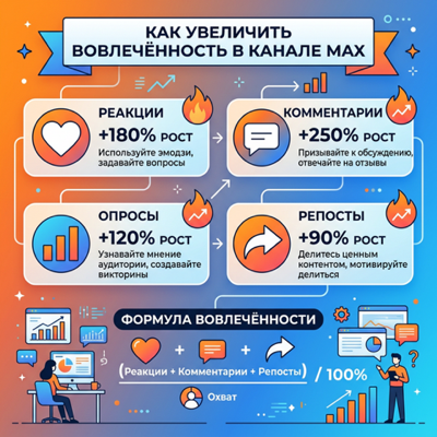 Как увеличить вовлечённость в канале MAX