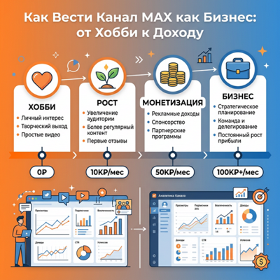 Как вести канал MAX как бизнес: от хобби к доходу