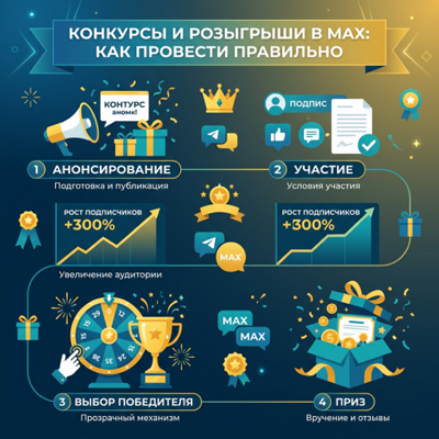 Конкурсы и розыгрыши в MAX: как провести правильно