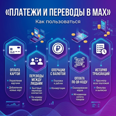 Платежи и переводы в MAX: как пользоваться
