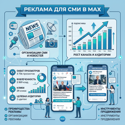 Реклама в MAX для СМИ и медиа: особенности и стратегии
