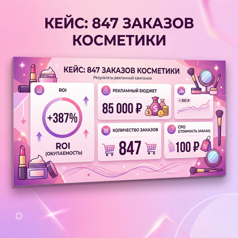 Кейс: Как бренд корейской косметики получил 847 заказов через сеть каналов о красоте в MAX