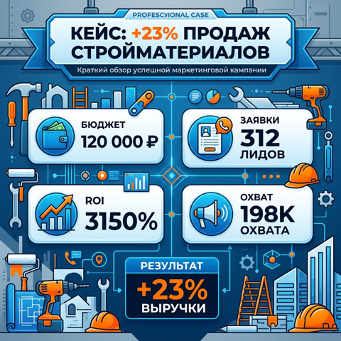 Кейс: Магазин товаров для ремонта увеличил продажи на 23% через 7 каналов о дизайне в MAX